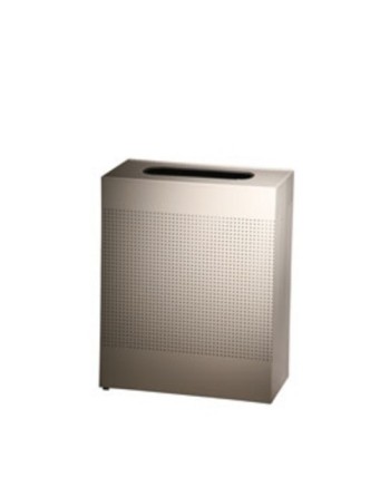 Rubbermaid SR18EPLDP Sillouette-Retangular Waste 22.5G, Desert Pearl - [DefendUse.com] - SR18EPLDP - Sillouettes Wastebasket