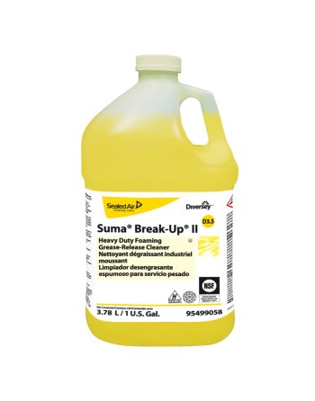 Diversey™ 95499058 Suma Break-Up II Heavy Duty Liquid Grease Release Cleaner, 3.78L, Case of 4 - [DefendUse.com] - 95499058 - Di