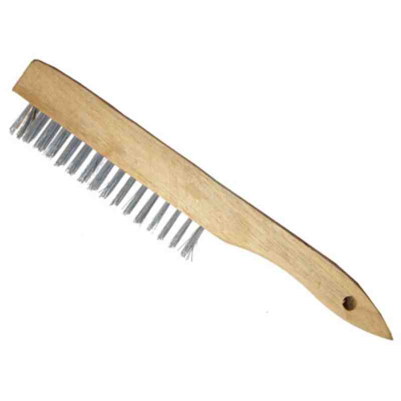 M2 PROFESSIONAL BW1037 Scratch Brush, Steel, 3 x 19 Wire Rows, 13-3/4" Long - [DefendUse.com] - BW1037 - M2 Professional Cleanin