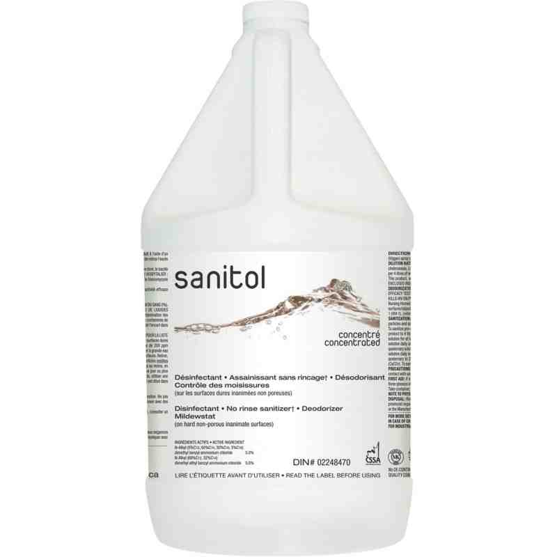 SAFEBLEND SANIGW4 Sanitol Super Concentrated Sanitizer & Deodorizer, Jug Container Size: 4 L, Case of 4 - [DefendUse.com] - SANI