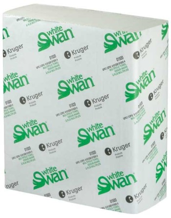 Kruger 01920 White Swan Multi Fold Hand Towel, White, 334 Sheets/Pack, 12 Packs/Case - [DefendUse.com] - 01920 - Kruger Inc - Ti