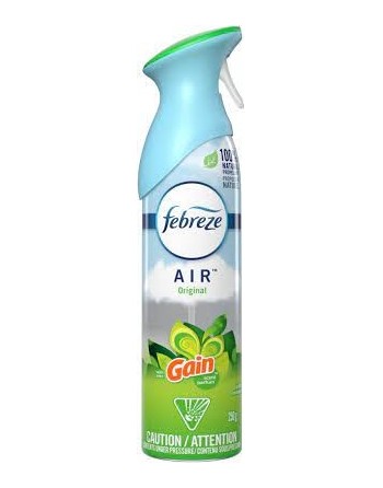 Febreze Air, Air Freshener Spray, Gain Original Scent, 250 Gram, Pack of 6 Bottles - [DefendUse.com] - 37000-96252 - Febreze® Ai