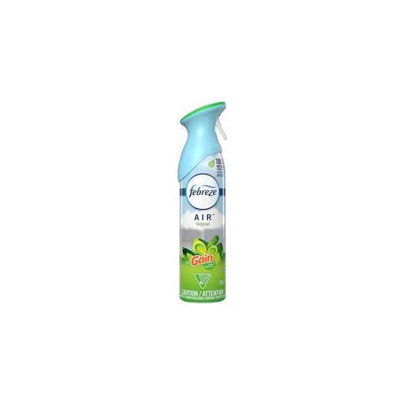 Febreze Air, Air Freshener Spray, Gain Original Scent, 250 Gram, Pack of 6 Bottles - [DefendUse.com] - 37000-96252 - Febreze® Ai