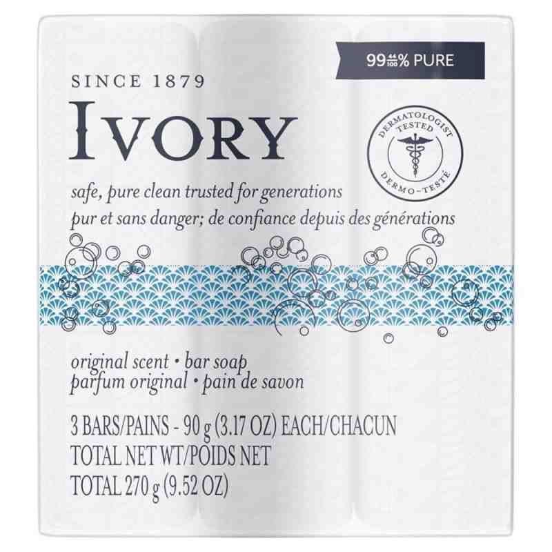 IVORY 37000-12364 Simply 9.5oz Bar Soap, 3/pk, Case of 24 - [DefendUse.com] - 37000-12364 - P&G Professional