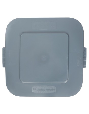 Rubbermaid FG352700GRAY BRUTE 28 Gallon Gray Square Lid - [DefendUse.com] - FG352700GRAY - Rubbermaid Commercial Cleaning