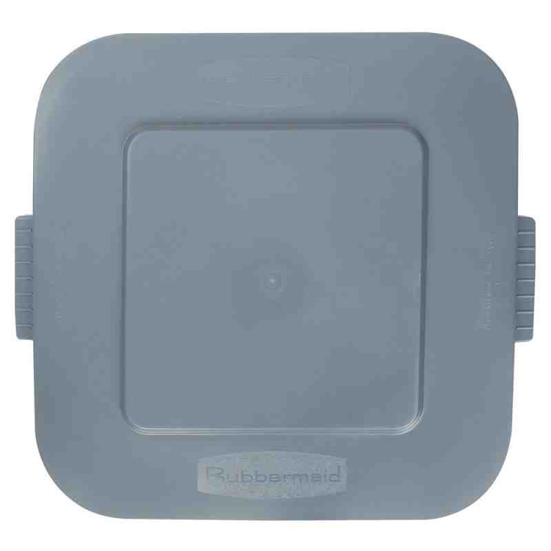 Rubbermaid FG352700GRAY BRUTE 28 Gallon Gray Square Lid - [DefendUse.com] - FG352700GRAY - Rubbermaid Commercial Cleaning