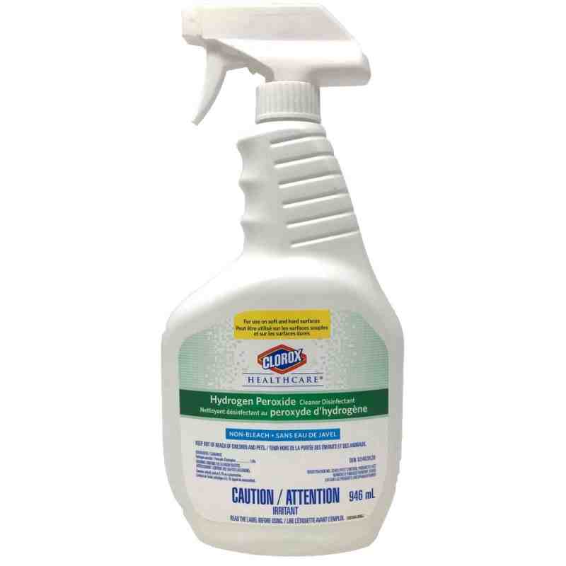 CLOROX 01670 Health Hydrogen Peroxide Disinfectant Cleaner, Case of 9/946ml - [DefendUse.com] - 01670 - Clorox® Cleaning & Disin