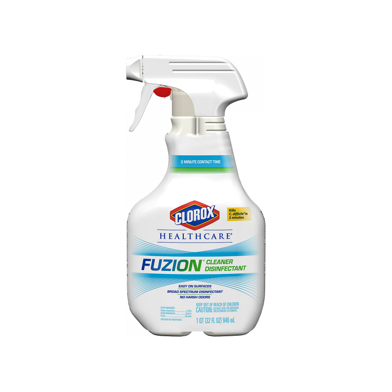 Clorox 01671 Healthcare Fuzion Cleaner Disinfectant, 946 ml, Case of 9 - [DefendUse.com] - 01671 - Clorox® Cleaning & Disinfecti