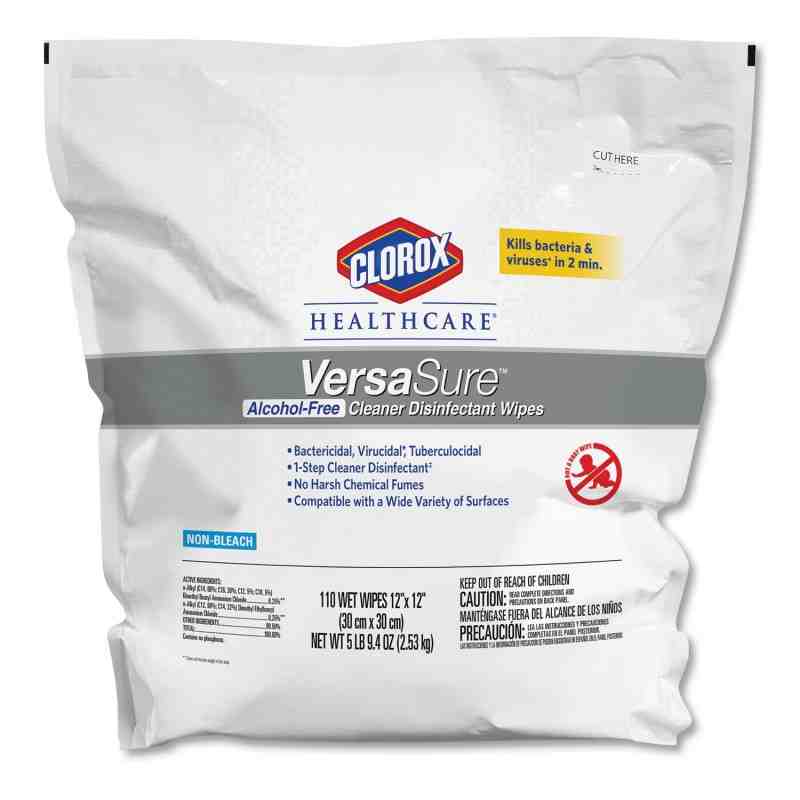 Clorox 31761 Healthcare® VersaSure™ Surface Disinfectant Cleaner Wipe 110 Count, Case of 2 - [DefendUse.com] - 31761 - Clorox® C