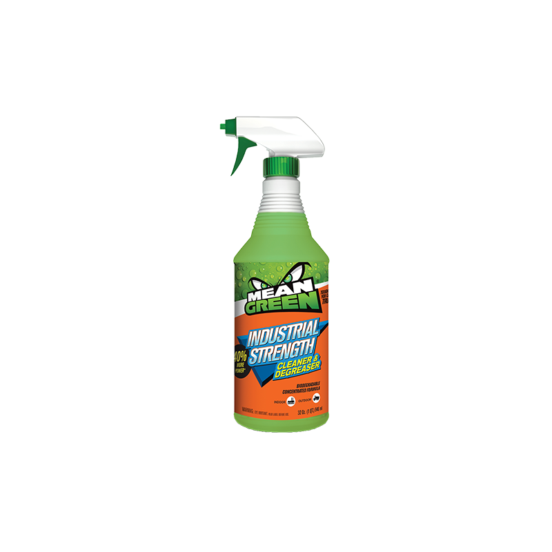 RUSTOLEM MG132 Mean Green Industrial Strength Cleaner and Degreaser, 32 oz. Trigger Spray, 12 Bottles/Pack - [DefendUse.com] - M