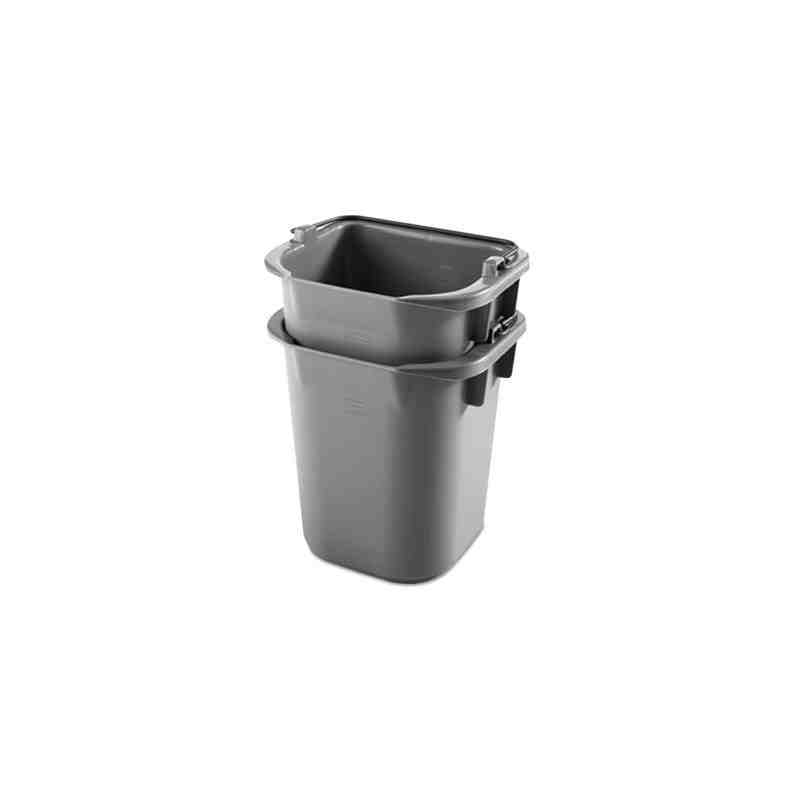 RUBBERMAID 1857391 4 Pack Executive 5 Quart Heavy Duty Pail, Black - [DefendUse.com] - 1857391 - Sanitizing Pails