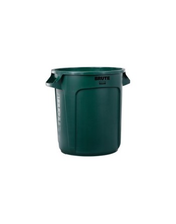 Rubbermaid FG265000DGRN Brute Container Vented 10G - Dark Green - [DefendUse.com] - FG265000DGRN - Brute® Trash Cans