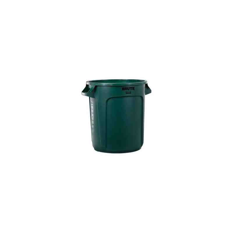 Rubbermaid FG265000DGRN Brute Container Vented 10G - Dark Green - [DefendUse.com] - FG265000DGRN - Brute® Trash Cans