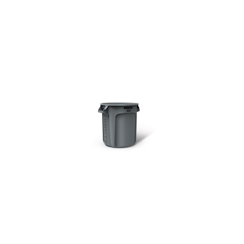 Rubbermaid FG265000GRAY Brute Container Vented 10G - Gray - [DefendUse.com] - FG265000GRAY - Brute® Trash Cans