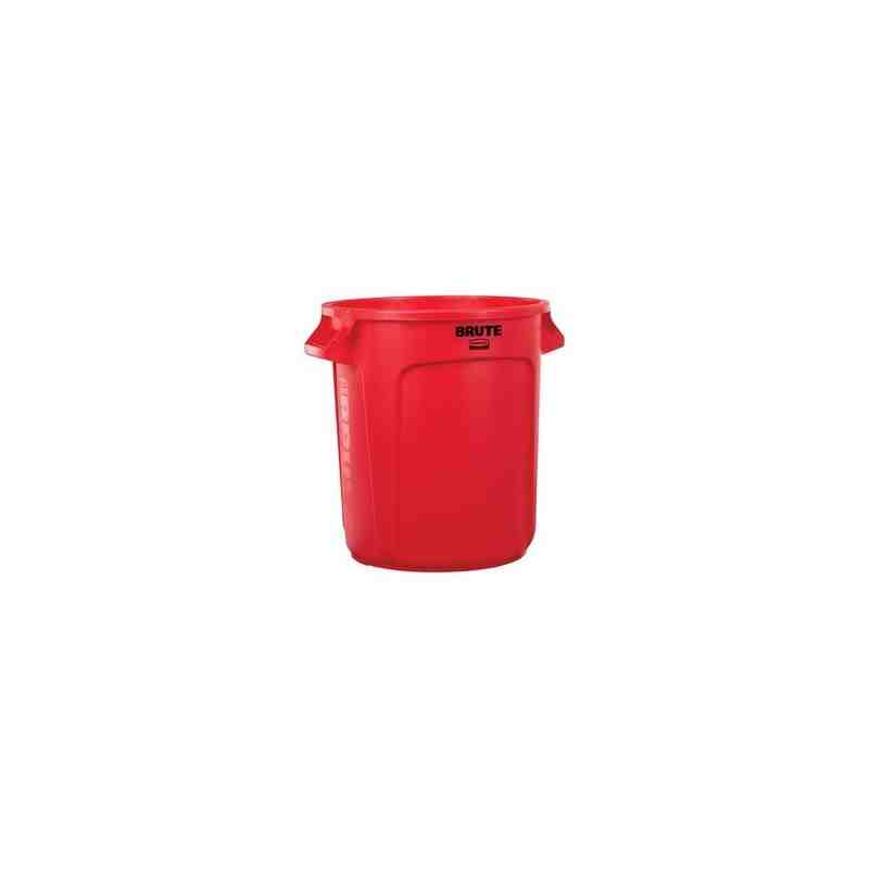 Rubbermaid FG265000RED Brute Container Vented 10G - Red - [DefendUse.com] - FG265000RED - Brute® Trash Cans