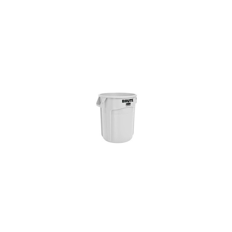 Rubbermaid FG265000WHT Brute Container Vented 10G - White - [DefendUse.com] - FG265000WHT - Brute® Trash Cans