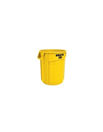 Rubbermaid FG265000YEL Brute Container Vented 10G - Yellow - [DefendUse.com] - FG265000YEL - Brute® Trash Cans