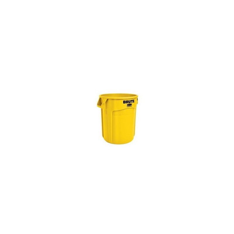 Rubbermaid FG265000YEL Brute Container Vented 10G - Yellow - [DefendUse.com] - FG265000YEL - Brute® Trash Cans