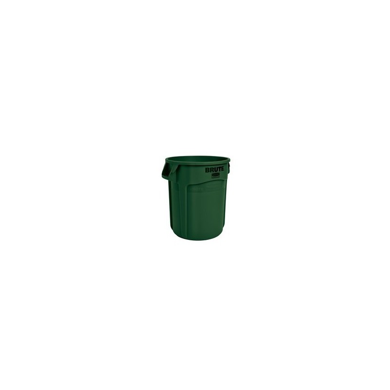 Rubbermaid FG262000DGRN Brute Container Vented 20G - Dark Green - [DefendUse.com] - FG262000DGRN - Brute® Trash Cans