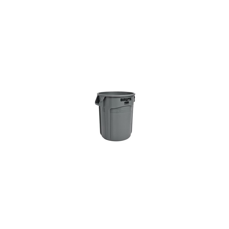 Rubbermaid FG262000GRAY Brute Container Vented 20G - Gray - [DefendUse.com] - FG262000GRAY - Brute® Trash Cans