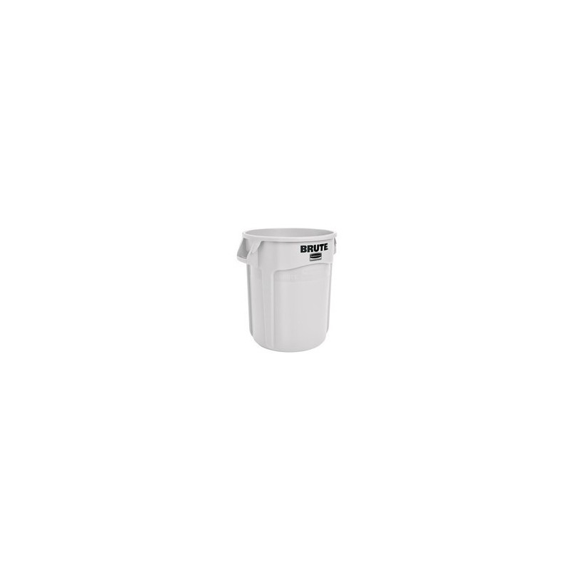 Rubbermaid FG262000WHT Brute Container Vented 20G - White - [DefendUse.com] - FG262000WHT - Brute® Trash Cans