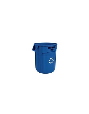 Rubbermaid FG262073BLUE Brute Container Vented 20G Recycling - Blue - [DefendUse.com] - FG262073BLUE - Brute® Trash Cans