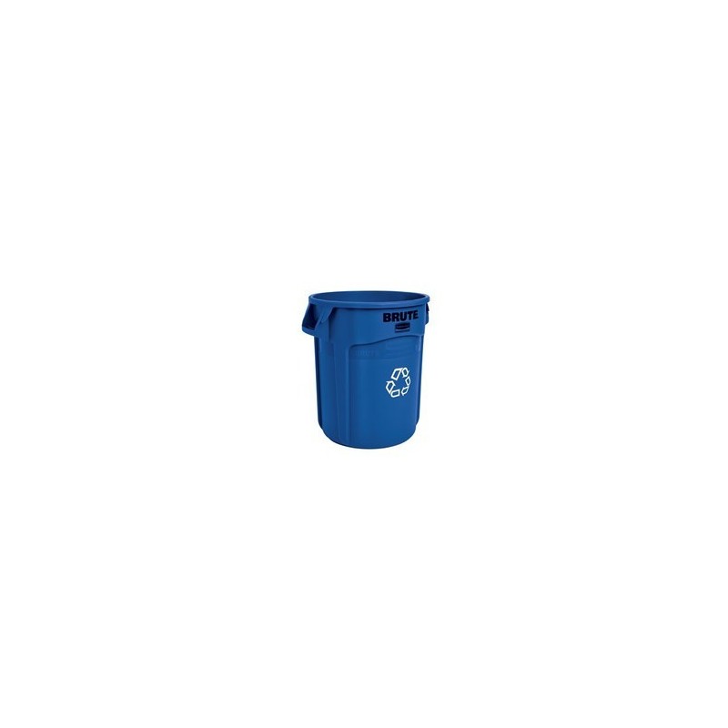 Rubbermaid FG262073BLUE Brute Container Vented 20G Recycling - Blue - [DefendUse.com] - FG262073BLUE - Brute® Trash Cans