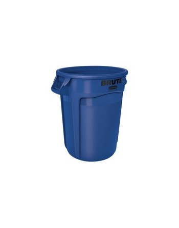 Rubbermaid FG263200BLUE Brute Container Vented 32G - Blue - [DefendUse.com] - FG263200BLUE - Brute® Trash Cans