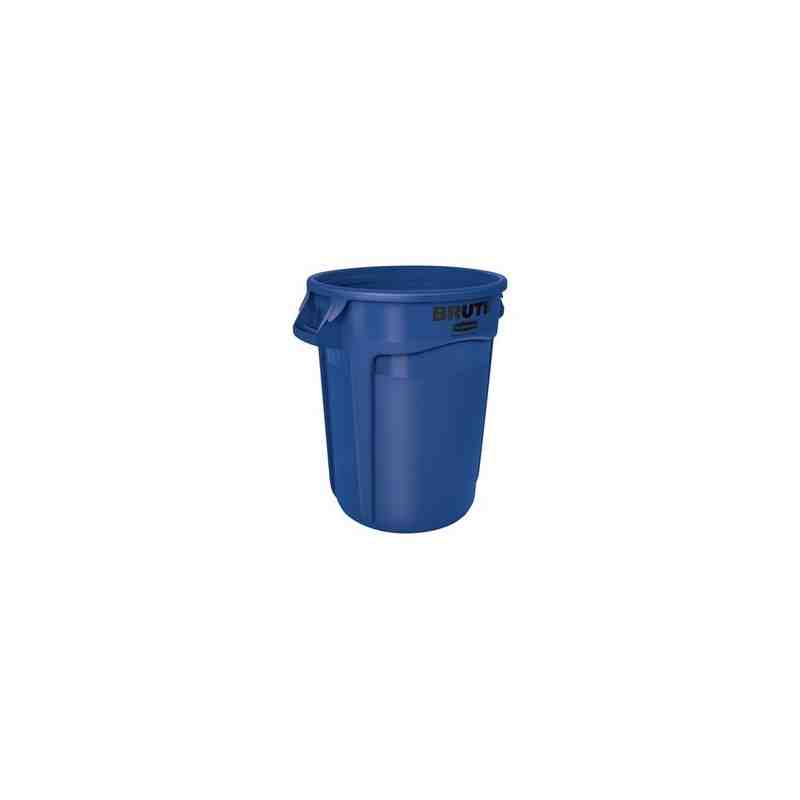 Rubbermaid FG263200BLUE Brute Container Vented 32G - Blue - [DefendUse.com] - FG263200BLUE - Brute® Trash Cans