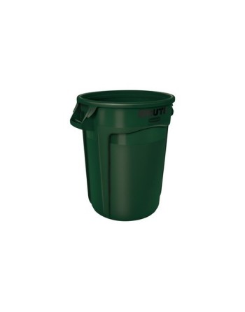 Rubbermaid FG263200DGRN Brute Container Vented 32G - Dark Green - [DefendUse.com] - FG263200DGRN - Brute® Trash Cans