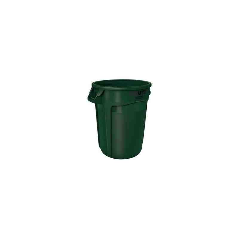 Rubbermaid FG263200DGRN Brute Container Vented 32G - Dark Green - [DefendUse.com] - FG263200DGRN - Brute® Trash Cans