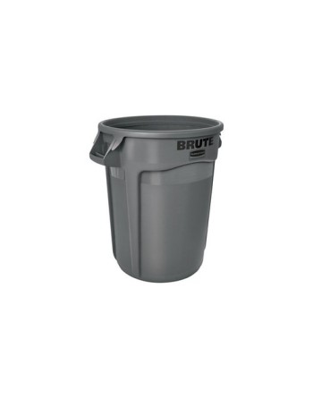 Rubbermaid FG263200GRAY Brute Container Vented 32G - Gray - [DefendUse.com] - FG263200GRAY - Brute® Trash Cans