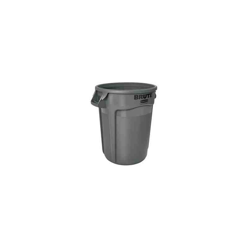 Rubbermaid FG263200GRAY Brute Container Vented 32G - Gray - [DefendUse.com] - FG263200GRAY - Brute® Trash Cans