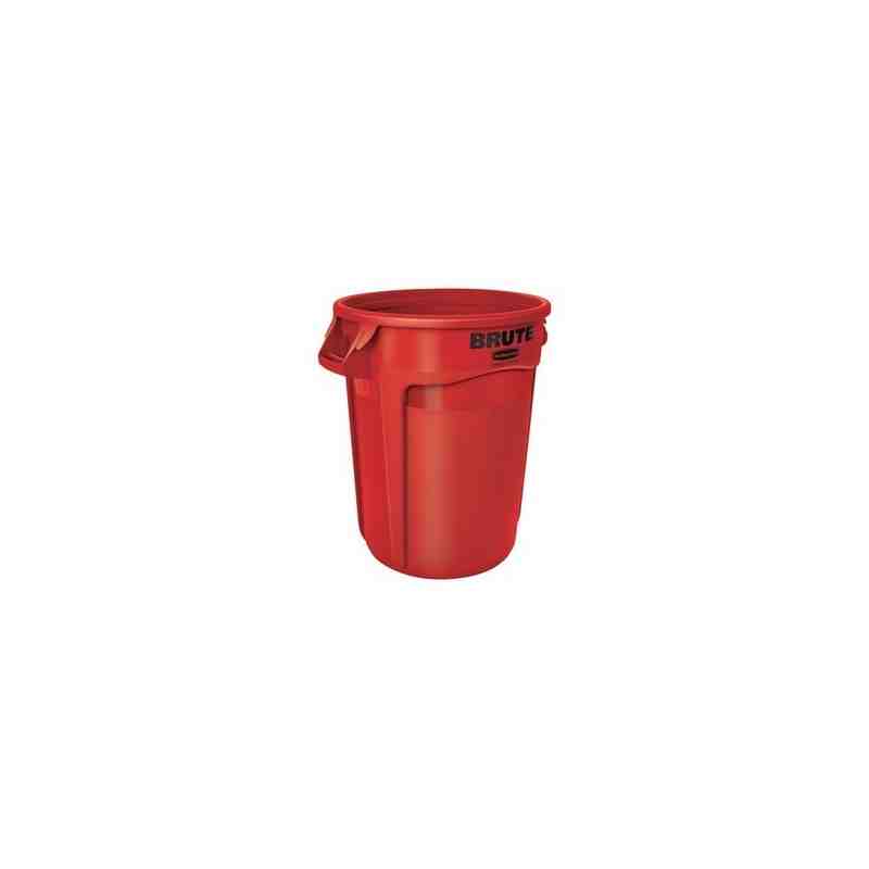 Rubbermaid FG263200RED Brute Container Vented 32G - Red - [DefendUse.com] - FG263200RED - Brute® Trash Cans