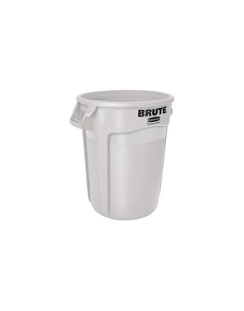 Rubbermaid FG263200WHT Brute Container Vented 32G - White - [DefendUse.com] - FG263200WHT - Brute® Trash Cans