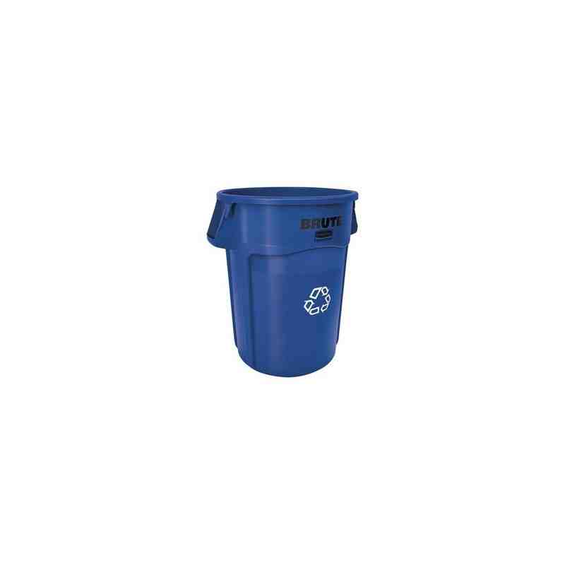 Rubbermaid FG264307BLUE Brute Container Vented 44G Recycling - Blue - [DefendUse.com] - FG264307BLUE - Brute® Trash Cans