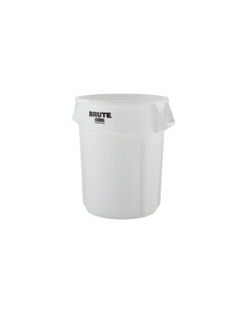 Rubbermaid FG265500WHT Brute Container Vented 55G - White - [DefendUse.com] - FG265500WHT - Brute® Trash Cans