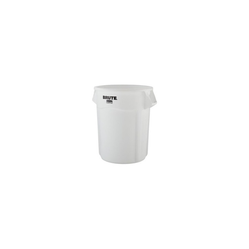 Rubbermaid FG265500WHT Brute Container Vented 55G - White - [DefendUse.com] - FG265500WHT - Brute® Trash Cans