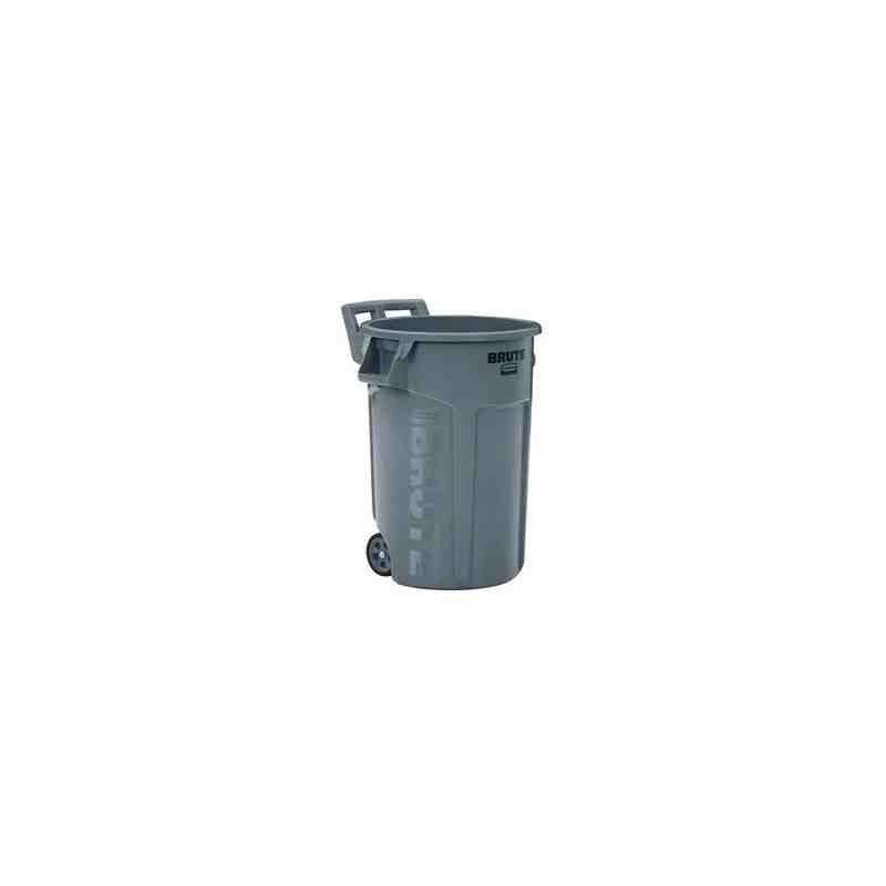 Rubbermaid 2131929  Brute Container Vented Wheeled 44G - Gray - [DefendUse.com] - 2131929 - Brute® Trash Cans