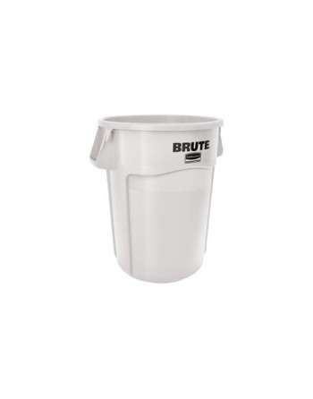 Rubbermaid FG264388WHT Brute Container Straightwall 44G - White - [DefendUse.com] - FG264388WHT - Brute® Trash Cans