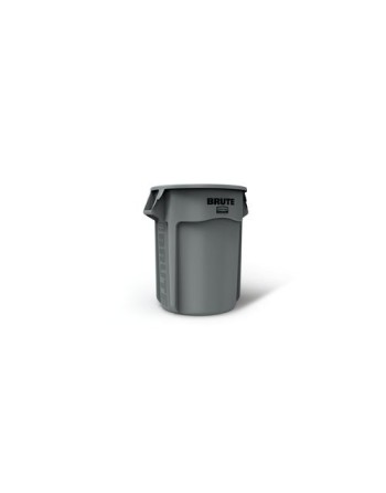 Rubbermaid FG265588GRAY Brute Container Straightwall 55G - Gray - [DefendUse.com] - FG265588GRAY - Brute® Trash Cans