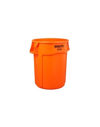 Rubbermaid 2119308 Brute Container Vented 32G - Orange, Case of 6 - [DefendUse.com] - 2119308 - Brute® Trash Cans