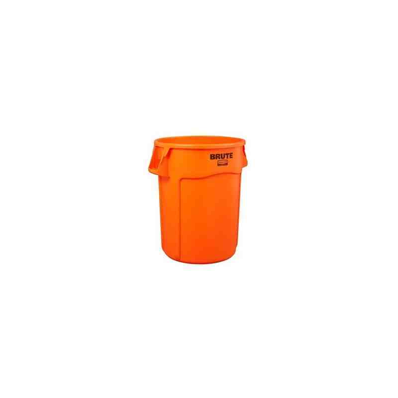 Rubbermaid 2119308 Brute Container Vented 32G - Orange, Case of 6 - [DefendUse.com] - 2119308 - Brute® Trash Cans