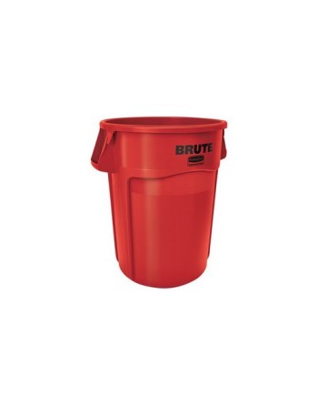 Rubbermaid FG264360RED Brute Container Vented 44G - Red - [DefendUse.com] - FG264360RED - Brute® Trash Cans