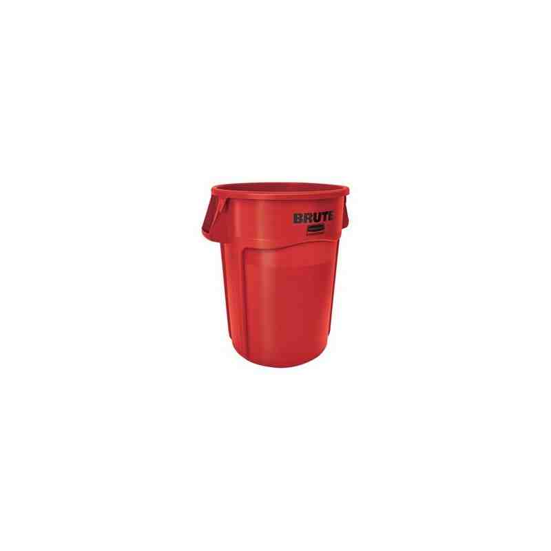 Rubbermaid FG264360RED Brute Container Vented 44G - Red - [DefendUse.com] - FG264360RED - Brute® Trash Cans