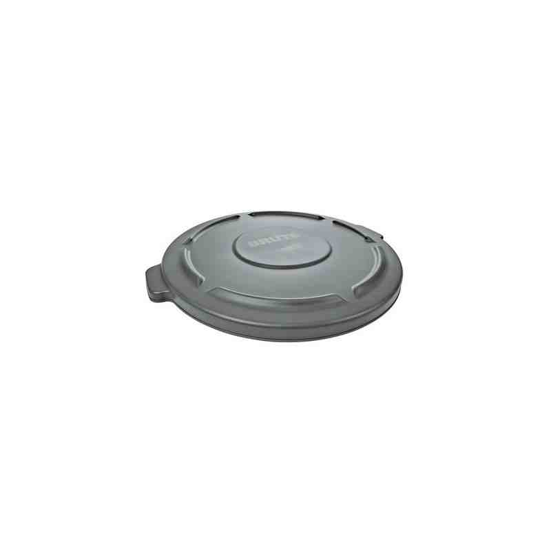 Rubbermaid FG260900GRAY Brute Lid Fits 10G - Gray - [DefendUse.com] - FG260900GRAY - Brute Trash Can Lids