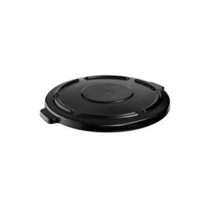 Rubbermaid FG261960BLA Brute Lid Fits 20G - Black - [DefendUse.com] - FG261960BLA - Brute Trash Can Lids