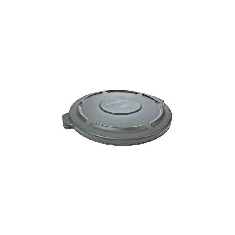 Rubbermaid FG261960GRAY Brute Lid Fits 20G - Gray - [DefendUse.com] - FG261960GRAY - Brute Trash Can Lids