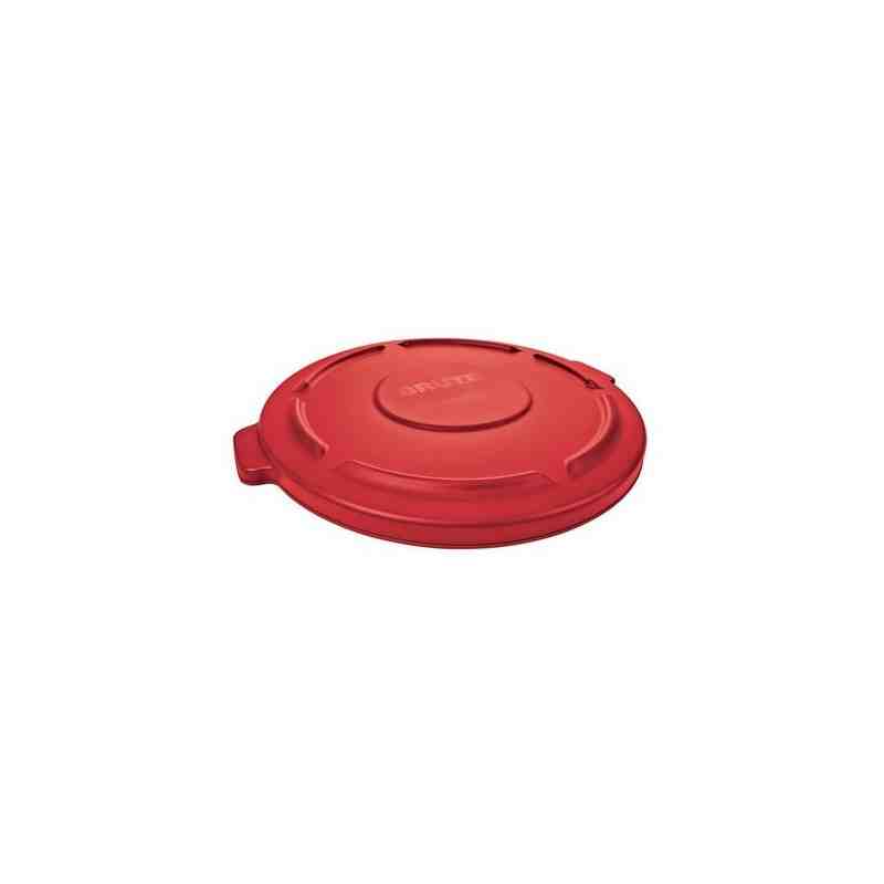 Rubbermaid FG261960RED Brute Lid Fits 20G - Red - [DefendUse.com] - FG261960RED - Brute Trash Can Lids