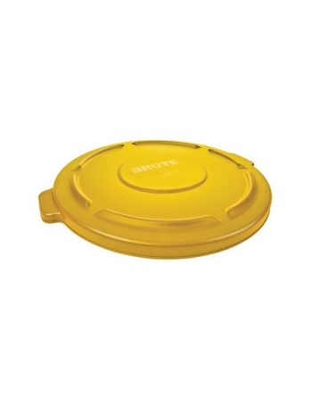 Rubbermaid FG263500YEL Brute Lid Fits 32G - Yellow - [DefendUse.com] - FG263500YEL - Brute Trash Can Lids